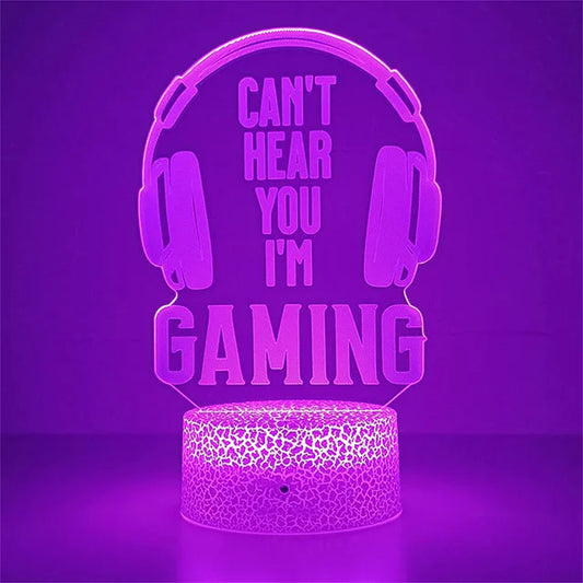 3D LED Gaming Table Lamp – Game-Themed Night Light for Kids & Gaming Room Decor