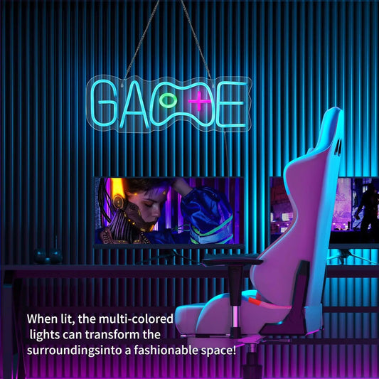 Gaming Neon Sign – Gamepad-Shaped LED Wall Light for Boys’ Room & Gaming Decor