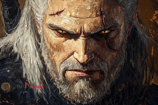 The Witcher 3: Wild Hunt – Geralt of Rivia Vintage Canvas Poster for Wall Decor